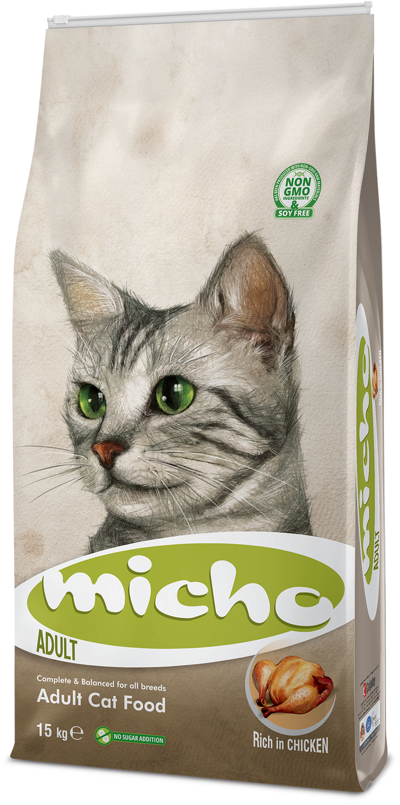 Корм Micho Adult Cat Для взрослых кошек всех пород (курица) — BELPETS